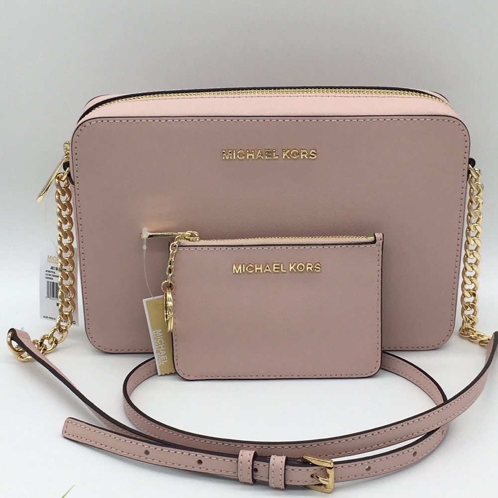 MICHAEL KORS LG EW CROSSBODY Bag&Coinpouch Blossom - Picture 1 of 8